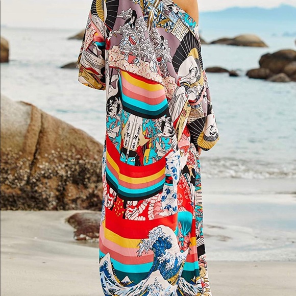 🌺Kimono robe/cover-up... New without tags🌺 - Picture 4 of 7